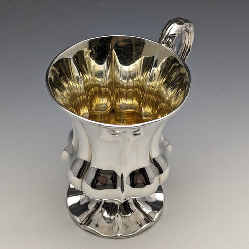 1853年 英国アンティーク 純銀製マグカップ 122g Henry Wilkinson